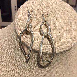 STELLA & DOT SILVER EARRINGS